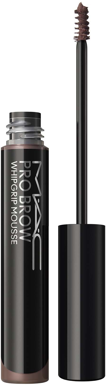 En svart tube med MAC Pro Longwear Whipped Moisture med en åpen vaffelapplikator som viser staven.