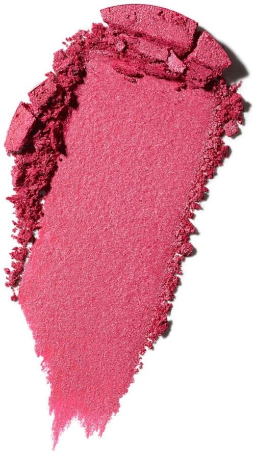 A pink crushed powder with a darker edge, shaped like a cone or scoop.