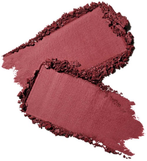Two large areas of pink blush powder with softened edges are shown, one slightly overlapping the other.