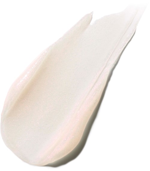 A white, creamy, curved display of a skincare product. It looks soft and smooth.