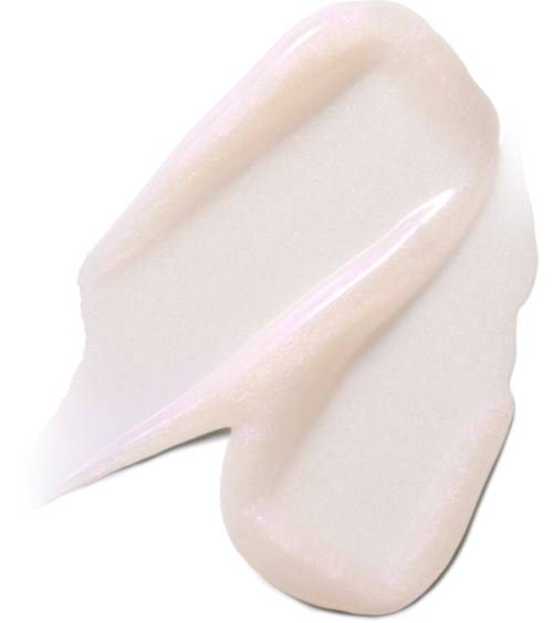 A white, shiny, irregularly shaped object with smooth surfaces and a glossy finish.