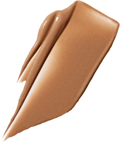 A spoonful of light brown to dark beige creamy substance, smooth and thick, possibly chocolate or spread.