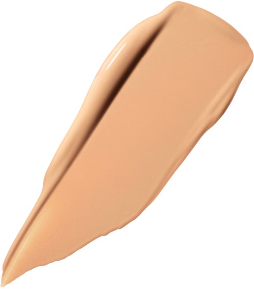 A beige makeup foundation swatch with a creamy texture and smooth finish.