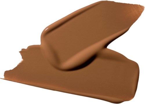 A smooth, brown chocolate bar piece with a glossy surface and clean edges.
