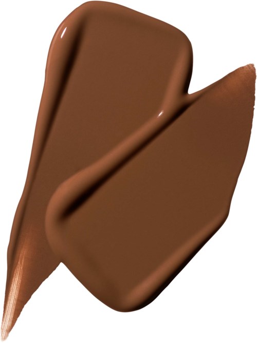 Two chocolate ice cream bars with a bite taken out, one lying on top of the other.