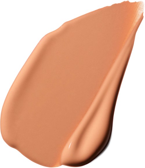 A beige-colored liquid foundation swatch with smooth texture and slight sheen.