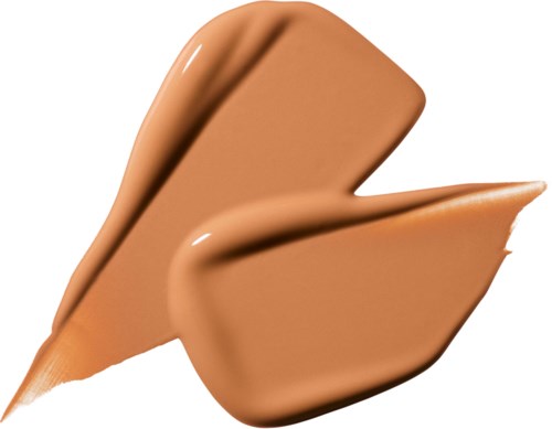 A splash of creamy beige liquid with a smooth, shiny surface and curved shape.