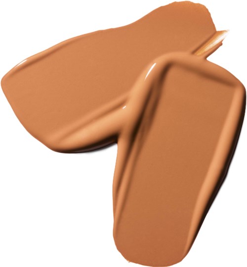 A swatch of light brown creamy foundation with a smooth, creamy texture.
