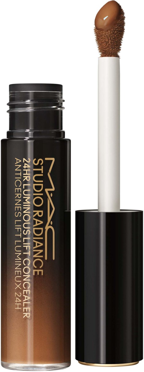 Ein Concealer-Roller mit Applikator, 'Studio Radiance' genannt, enthält beigen Flüssigmasse zur Hautaufhellung.