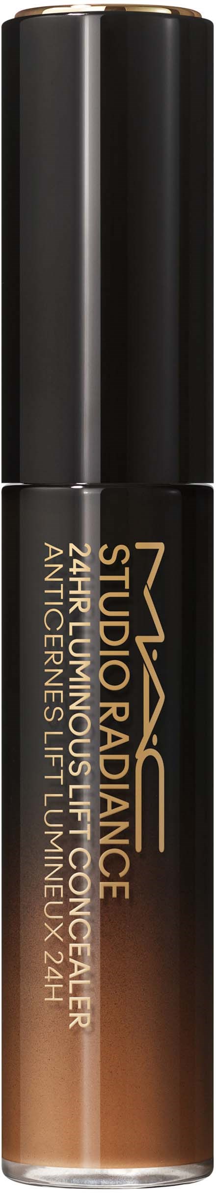 Ein Make-up-Röhrchen in Schwarz und Beige, beschriftet mit 'VIVACE Studio Radiance' und '24H Anti-Redness Full Coverage.'