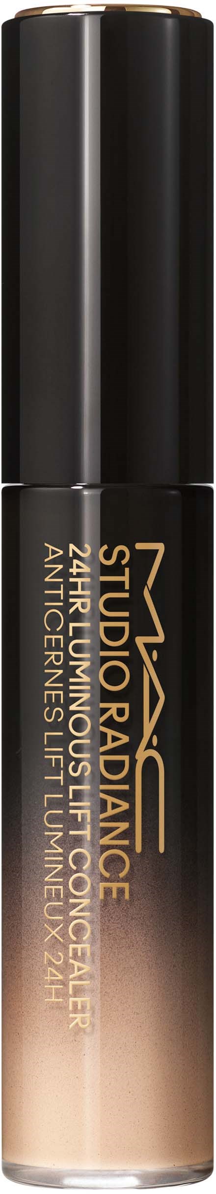 Ein schwarzer Tube der NYX Studio Radiance Foundation für gleichmäßigen Hautton und Glanz.
