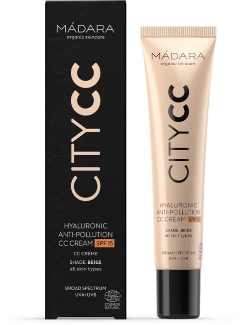 Mádara Skincare City CC Hyaluronic Anti-Pollution Cc Cream Spf 15  Beige