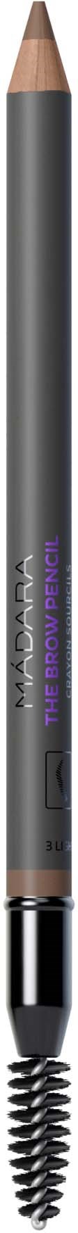 A cosmetic pencil with a spiraled brush at the end, labeled 'Maybelline' and 'The Falsies Push Up Angel'.