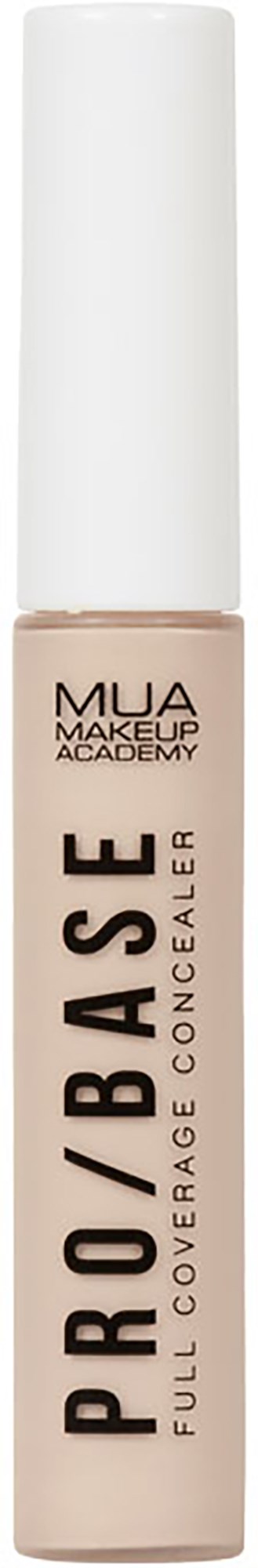 Beigeputki valkoisella kannella, merkitty 'PROBASE' ja 'full coverage concealer'.