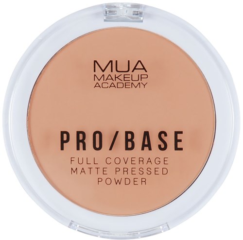 MUA Makeup Academyn täyteläinen, mattapintainen jauhepudir egen läpinäkyvällä kannella.