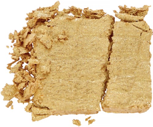 Två beige, rektangulära, lagrade snacksbitar med några krossade smulor runt.