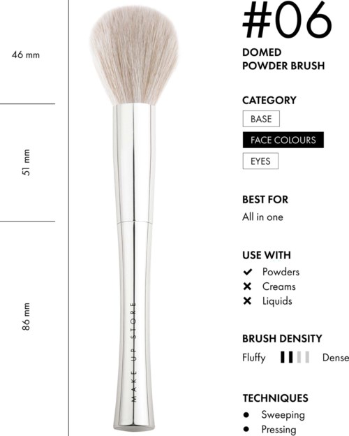 Make Up Store Domed Powder Brush #06 0 pcs