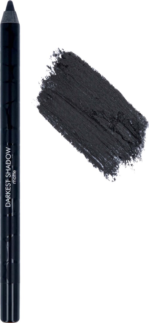 Zwarte pen met 'Darkness Shadow' erop en naast een zwart vlek.
