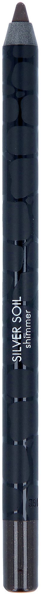 Een zwarte gelpen met zilveren accenten en de tekst "Silver Soul".