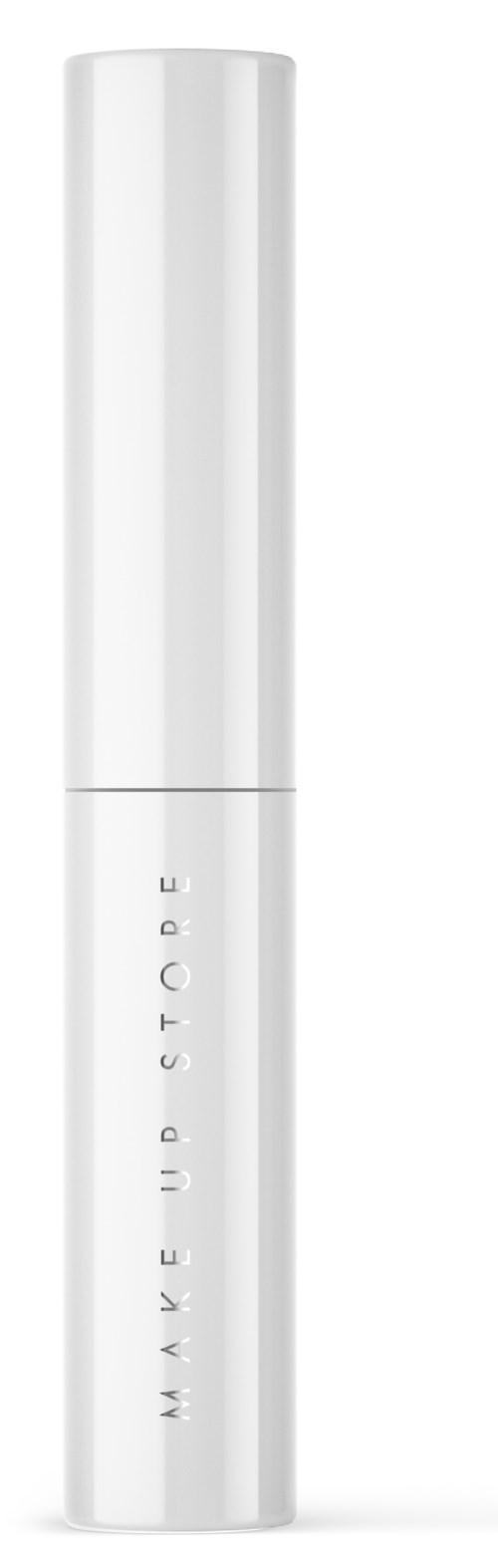 Weiße zylindrische Tube mit Text 'MAVE UP STOP', wahrscheinlich ein Kosmetik- oder Hautpflegeprodukt.