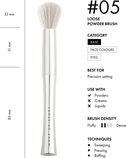 Make Up Store Loose Powder Brush #05 0 pcs