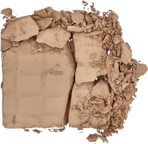 Pulveriserad make-up eller lera med krossade bitar och grova partiklar.