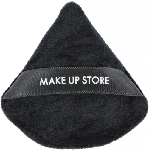 Schwamm in Schwarz mit Aufkleber "MAKE UP STORE".