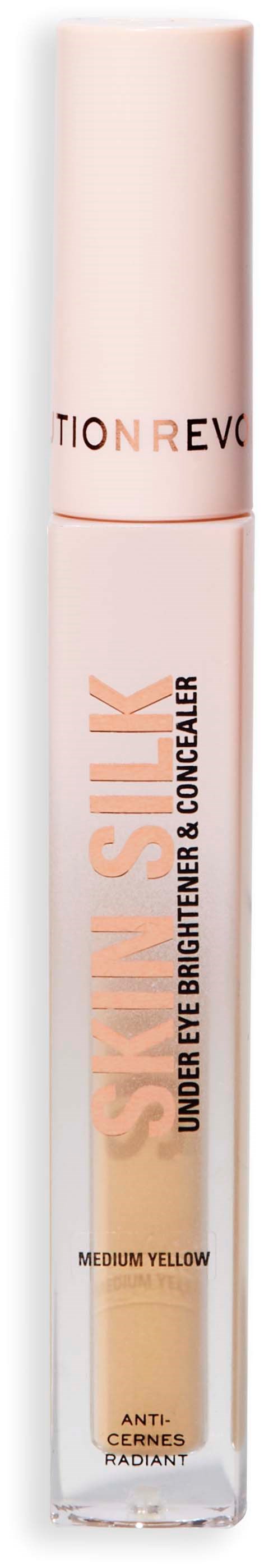 A tall, pink bottle with the words 'Skin Sluk' and 'Under Eye Brightener & Concealer' on it.