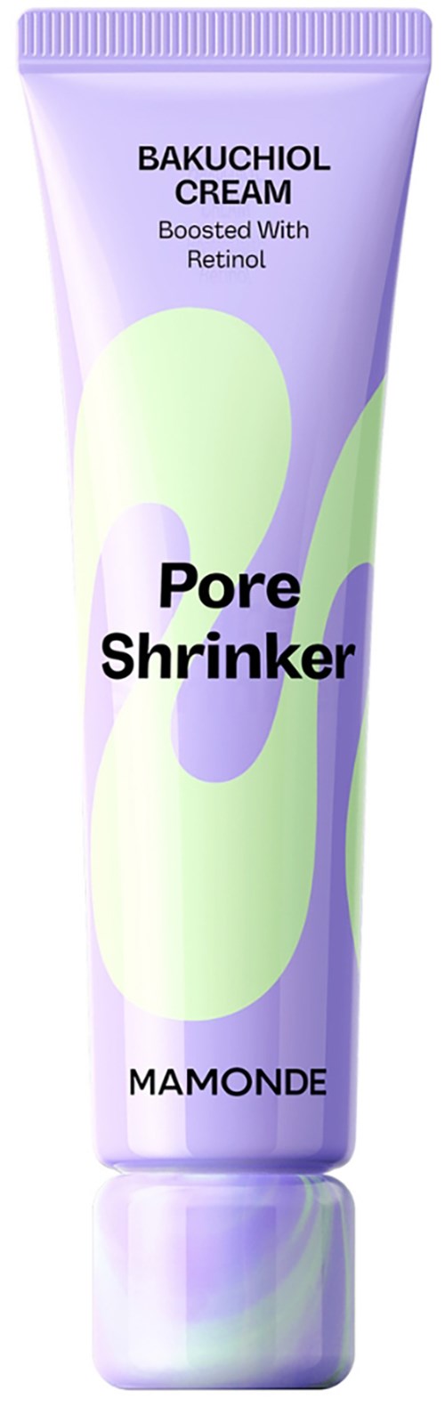 Lila tube met Bakuchiol Crème met retinol. Vermindert poriën en verbetert huid. Merk: Mamonde.