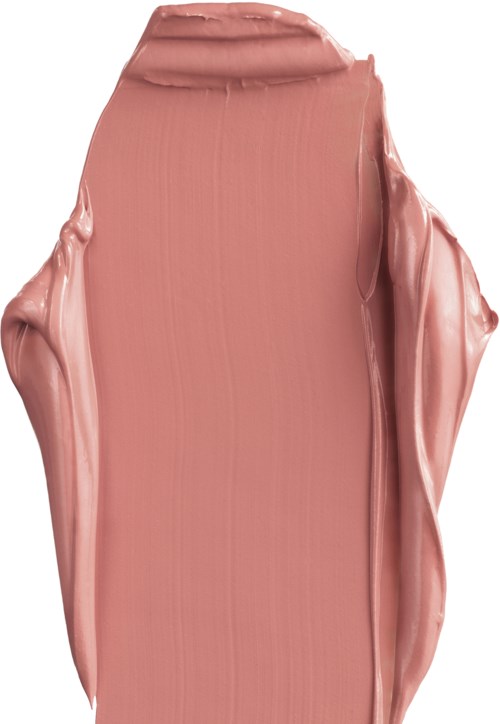 Ljusbrun-rosa färg på en yta, med tjocka och ojämna stråk.