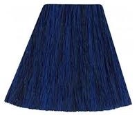 A dark blue lampshade with a textured surface.