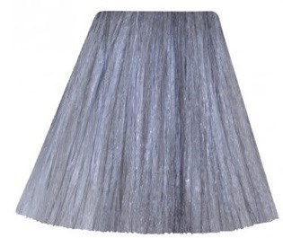 A gray lampshade, fabric texture, wider at the bottom, narrow at the top.