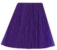 A purple lampshade with a conical shape and vertical textured lines.
