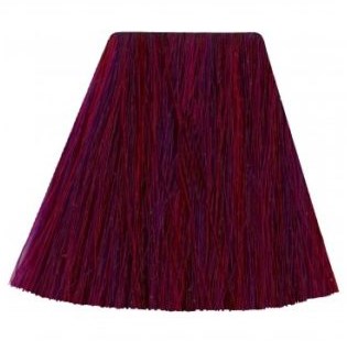 A dark purple lampshade with a slightly tapered shape and fringed edges.