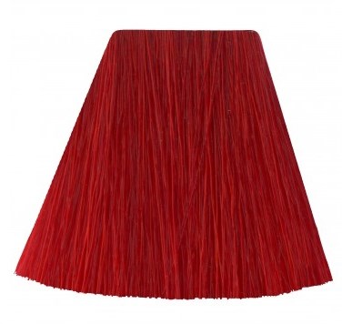 A lampshade with a red woven texture, wider at the bottom and narrower at the top.