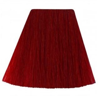 A red, trapezoid-shaped object with a rough, fibrous texture, wider at the bottom and narrower at the top.