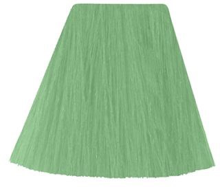 A green felt piece, shaped like a trapezoid, with a smooth surface and frayed edges at the bottom.