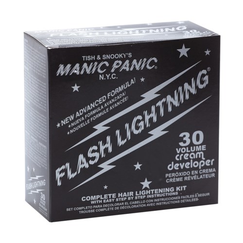 Manic Panic Flash Lightning Hair Lightning Kit 30 Volume Volume Complete Bleach Kit