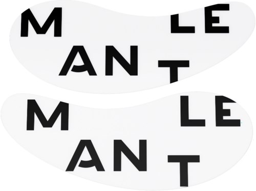 Das Logo hat unregelmäßig geformte weiße Hintergründe mit schwarzen Buchstaben, die "MALENTE" in zwei Schichten buchstabieren.
