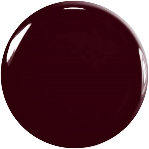 A dark, glossy sphere with reflections, looks smooth and shiny.