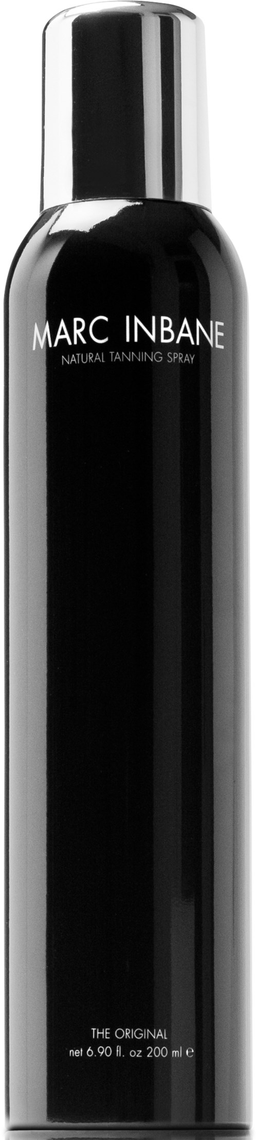 A black spray bottle with silver cap, labeled 'Marc Inbane' and 'The Original'.