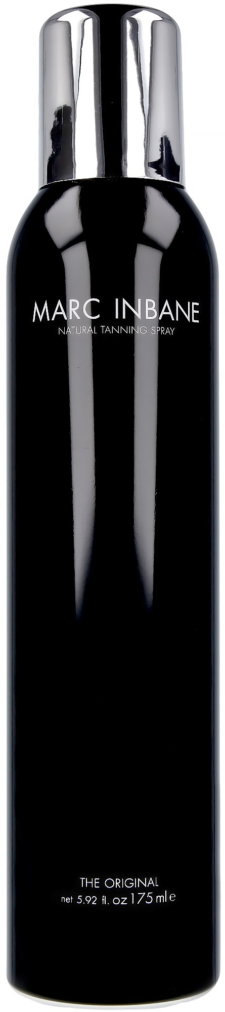 A tall black bottle with a silver cap, labeled 'Marc Inbane' and 'The Original'.
