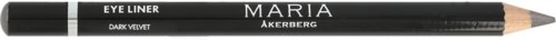 A black eye liner pencil labeled 'Maria Åkerberg' with a sharpened tip. It is called Dark Velvet.