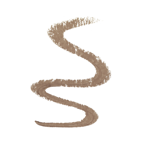 A brown, wavy brush stroke resembling a spring or spiral. It is on a white background.
