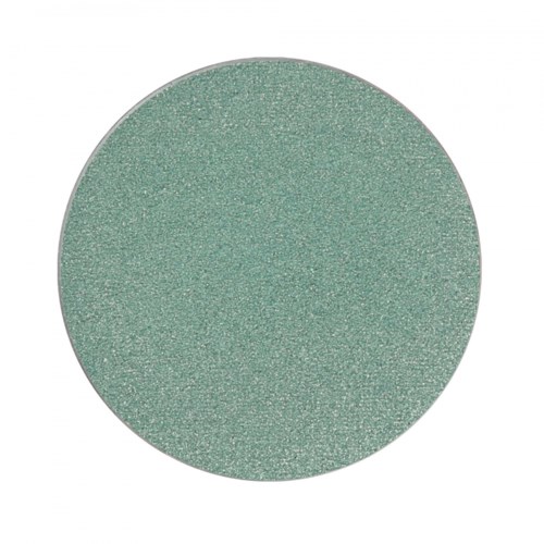 A round, green, textured object, possibly a pad or disc, with a slightly rough surface.