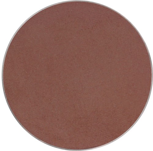 A brown circular makeup powder with a matte finish.