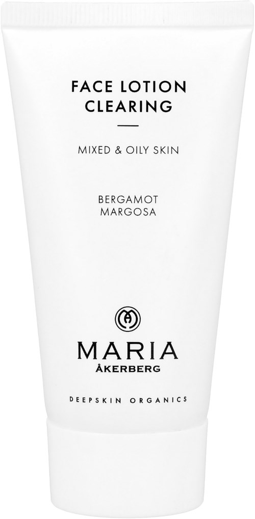 Gezichtslotion voor het reinigen, voor gecombineerde en vette huid, met bergamot en margosa, van Maria Åkerberg.
