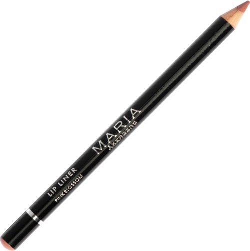 A black lip liner pencil with silver details and the brand name 'MARIA' printed on it.
