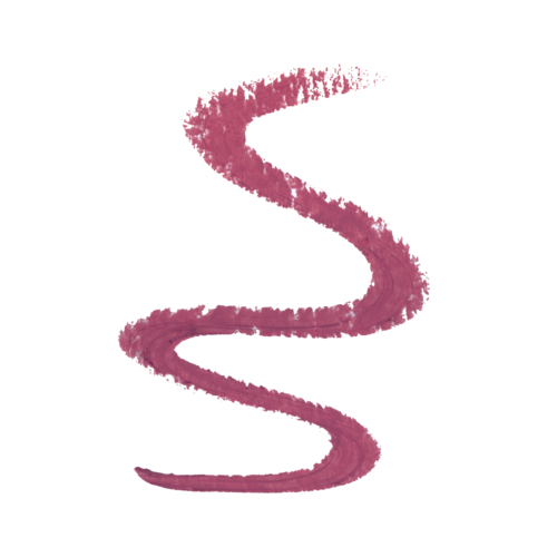 Pink curly line, resembling a spiral or twist, with a textured, brushstroke appearance.