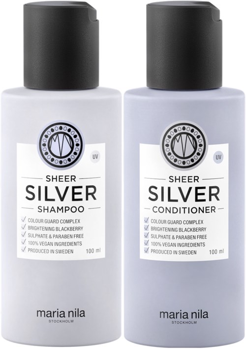 maria nila Sheer Silver  Bundle Shampoo 100 ml & Conditioner 100 ml
